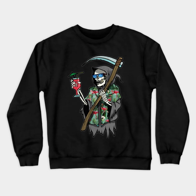 GRIM REAPER RELAXING Crewneck Sweatshirt by teepublickalt69